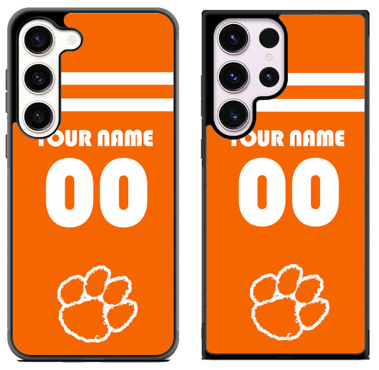 Custom Personalized Clemson Tigers Samsung Galaxy S23 | S23+ | S23 Ultra Case
