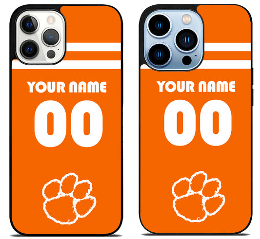 Custom Personalized Clemson Tigers iPhone 15 Pro | iPhone 15 Pro Max Case