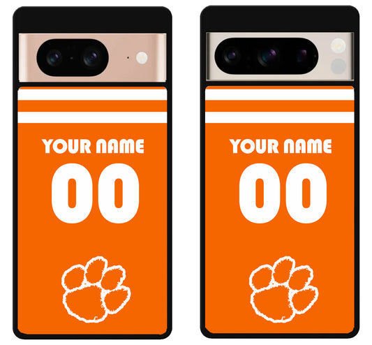 Custom Personalized Clemson Tigers Google Pixel 8 | 8 Pro Case