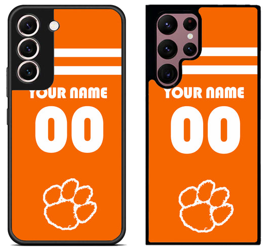 Custom Personalized Clemson Tigers Samsung Galaxy S22 | S22+ | S22 Ultra Case