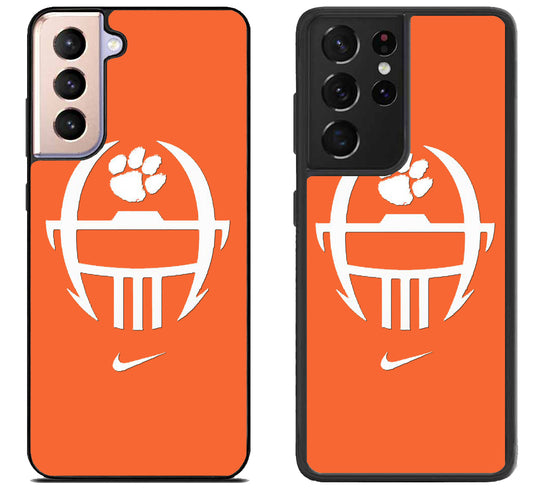 Clemson Tigers football Samsung Galaxy S21 | S21 FE | S21+ | S21 Ultra Case