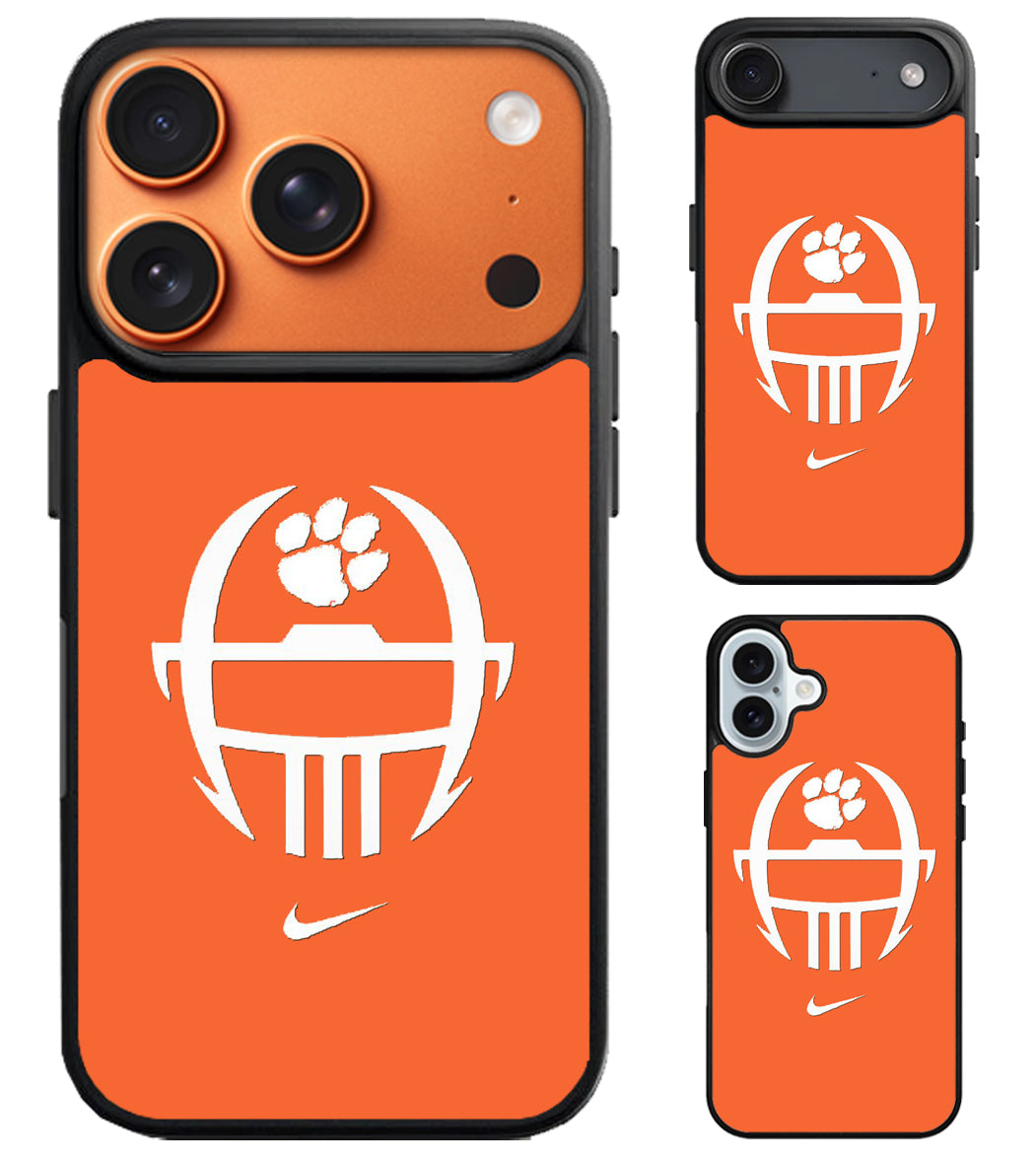 Clemson Tigers football iPhone Air | iPhone 17 | 17 Pro | 17 Pro Max Case