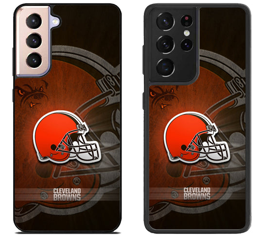 Cleveland Browns Background Samsung Galaxy S21 | S21 FE | S21+ | S21 Ultra Case