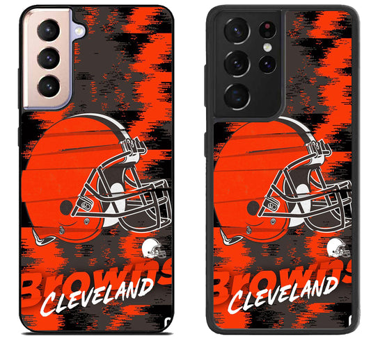Cleveland Browns Colorfull Samsung Galaxy S21 | S21 FE | S21+ | S21 Ultra Case