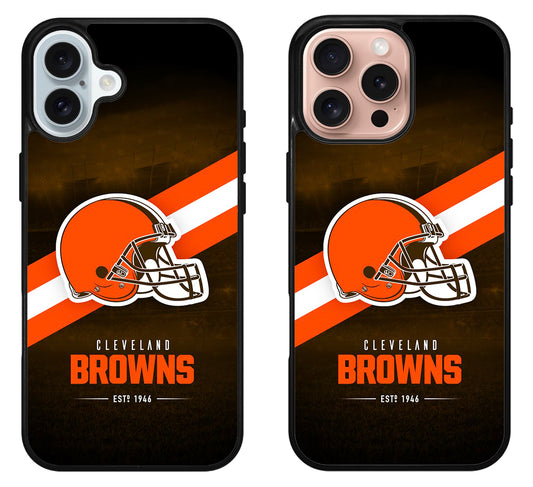 Cleveland Browns Logo iPhone 16 | 16 Plus | 16 Pro | 16 Pro Max Case