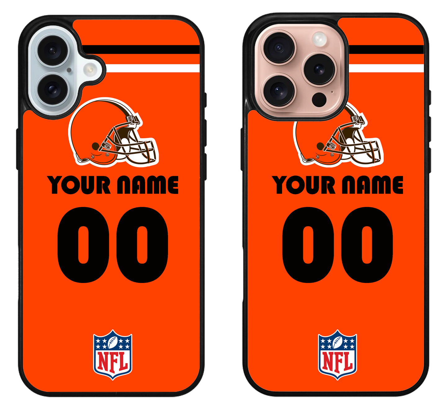 Custom Personalized Cleveland Browns NFL iPhone 16 | 16 Plus | 16 Pro | 16 Pro Max Case