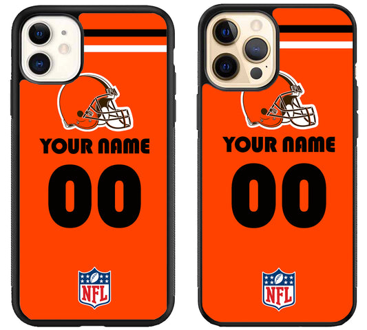 Custom Personalized Cleveland Browns NFL iPhone 12 | 12 Mini | 12 Pro | 12 Pro Max Case
