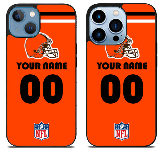 Custom Personalized Cleveland Browns NFL iPhone 13 | 13 Mini | 13 Pro | 13 Pro Max Case
