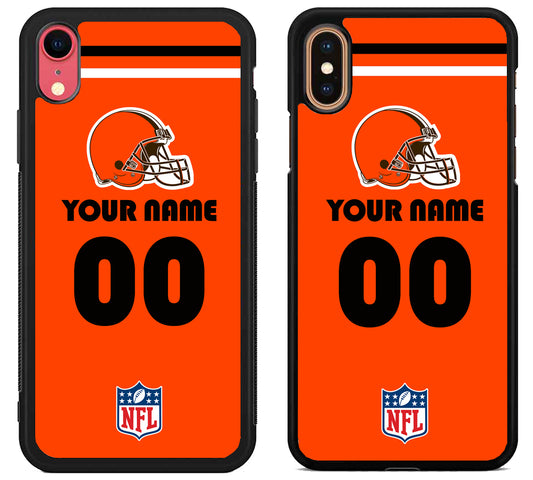 Custom Personalized Cleveland Browns NFL iPhone X | Xs | Xr | Xs Max Case