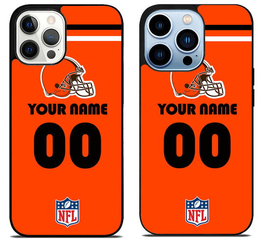 Custom Personalized Cleveland Browns NFL iPhone 15 Pro | iPhone 15 Pro Max Case