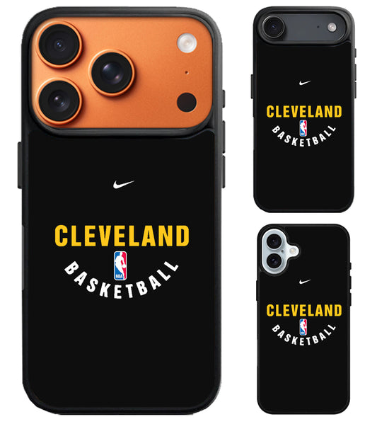 Cleveland Cavaliers Basketball iPhone Air | iPhone 17 | 17 Pro | 17 Pro Max Case