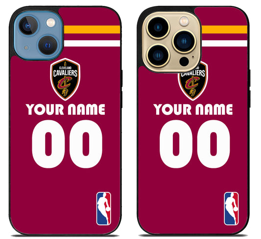 Custom Personalized Cleveland Cavaliers NBA iPhone 14 | 14 Plus | 14 Pro | 14 Pro Max Case