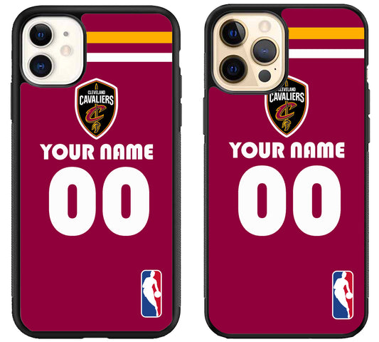 Custom Personalized Cleveland Cavaliers NBA iPhone 12 | 12 Mini | 12 Pro | 12 Pro Max Case