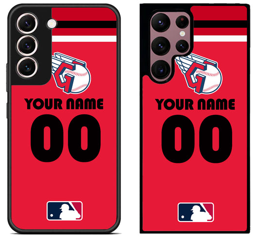 Custom Personalized Cleveland Guardians MLB Samsung Galaxy S22 | S22+ | S22 Ultra Case