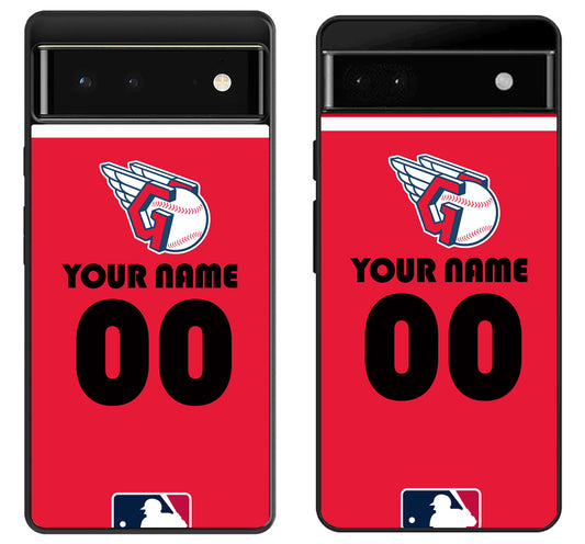 Custom Personalized Cleveland Guardians MLB Google Pixel 6 | 6A | 6 Pro Case