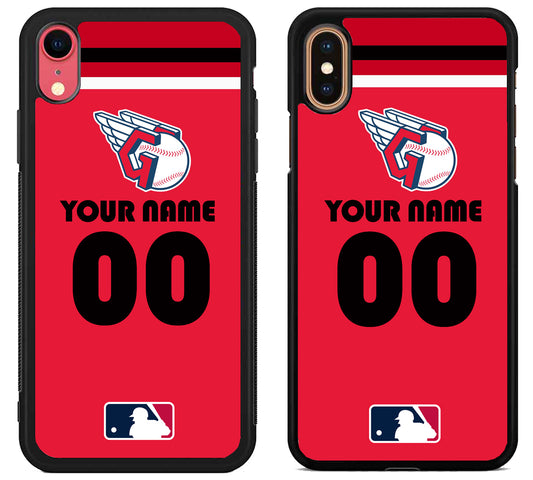 Custom Personalized Cleveland Guardians MLB iPhone X | Xs | Xr | Xs Max Case