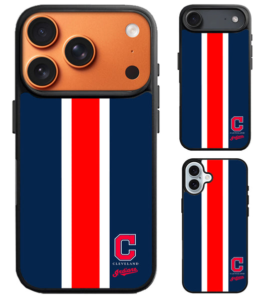 Cleveland Indians Stripe iPhone Air | iPhone 17 | 17 Pro | 17 Pro Max Case