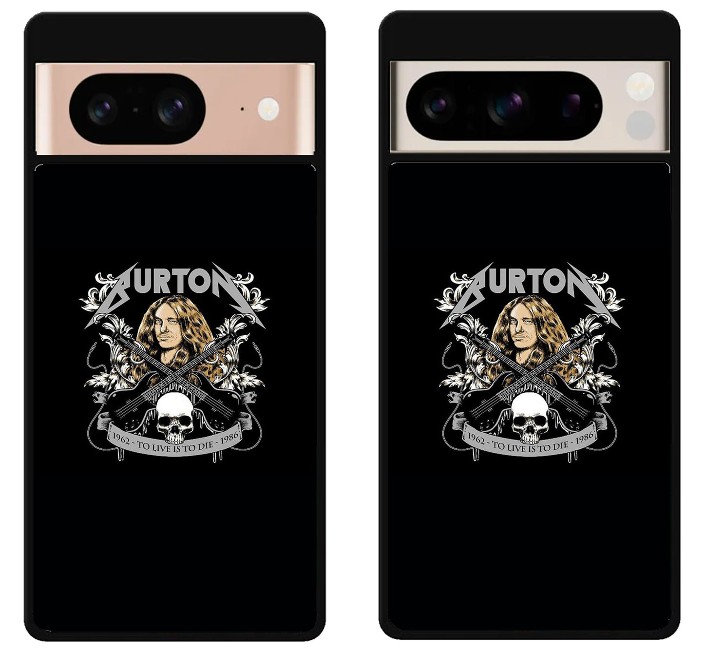 Cliff Burton Metallica Black Google Pixel 8 | 8 Pro Case