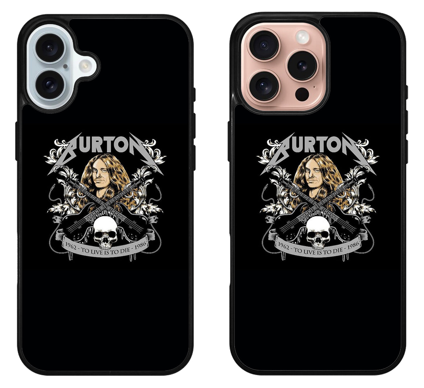 Cliff Burton Metallica Black iPhone 16 | 16 Plus | 16 Pro | 16 Pro Max Case