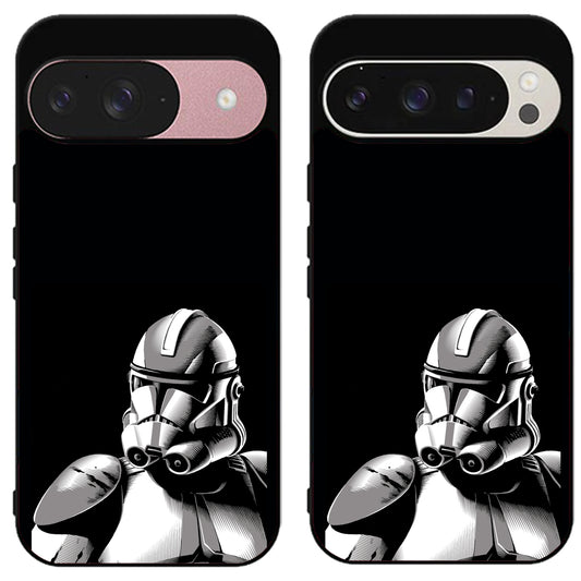 Clone Trooper Star Wars Black Google Pixel 9 | 9 Pro | 9 Pro XL Case