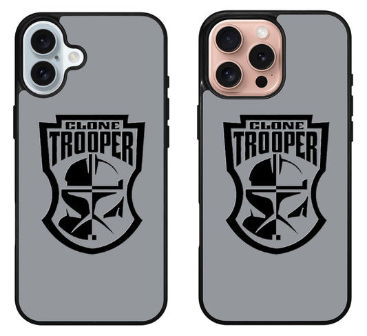 Clone Trooper Star Wars Logo iPhone 16 | 16 Plus | 16 Pro | 16 Pro Max Case