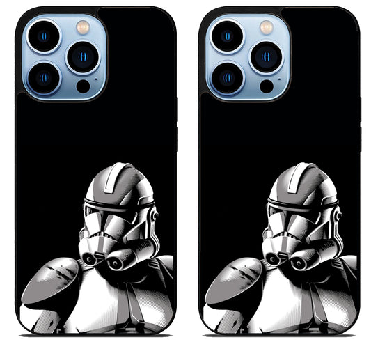 Clone Trooper Star Wars Black iPhone 15 Pro | iPhone 15 Pro Max Case