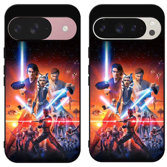 Clone Wars Background Google Pixel 9 | 9 Pro | 9 Pro XL Case