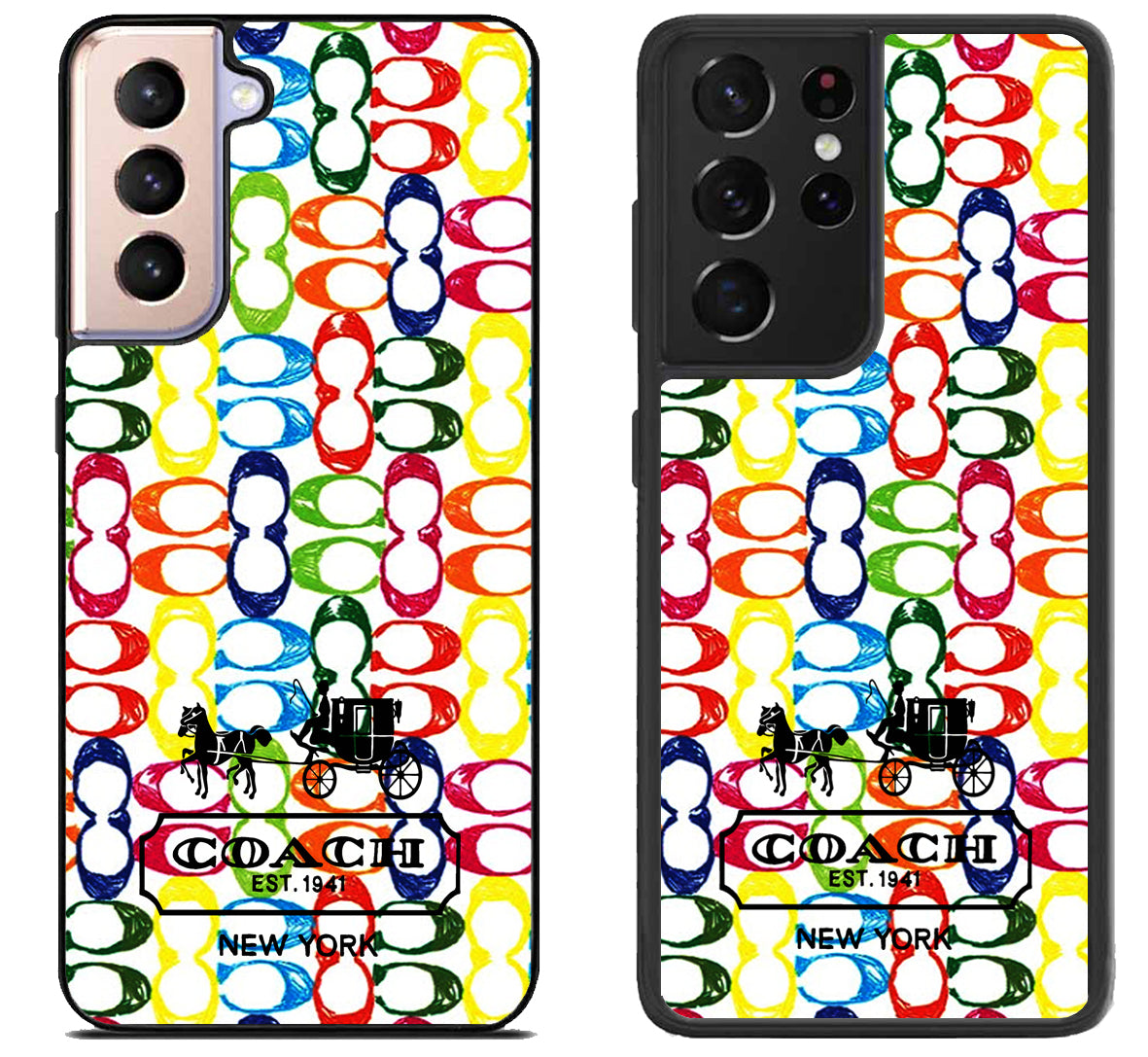 Coach Colorfull Logo Samsung Galaxy S21 | S21 FE | S21+ | S21 Ultra Case