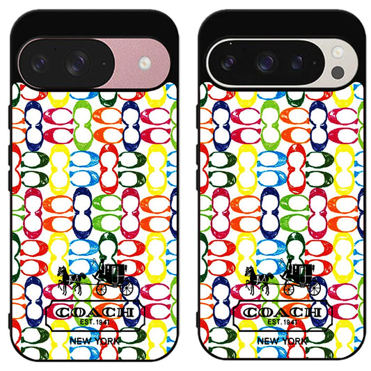 Coach Colorfull Logo Google Pixel 9 | 9 Pro | 9 Pro XL Case
