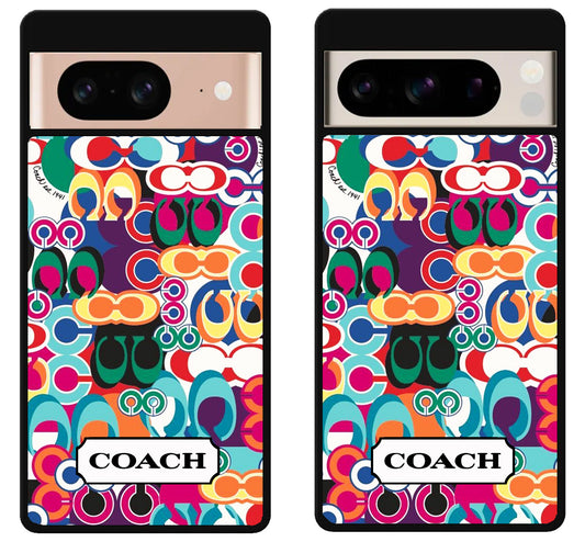 Coach Colorfull Pattern Google Pixel 8 | 8 Pro Case