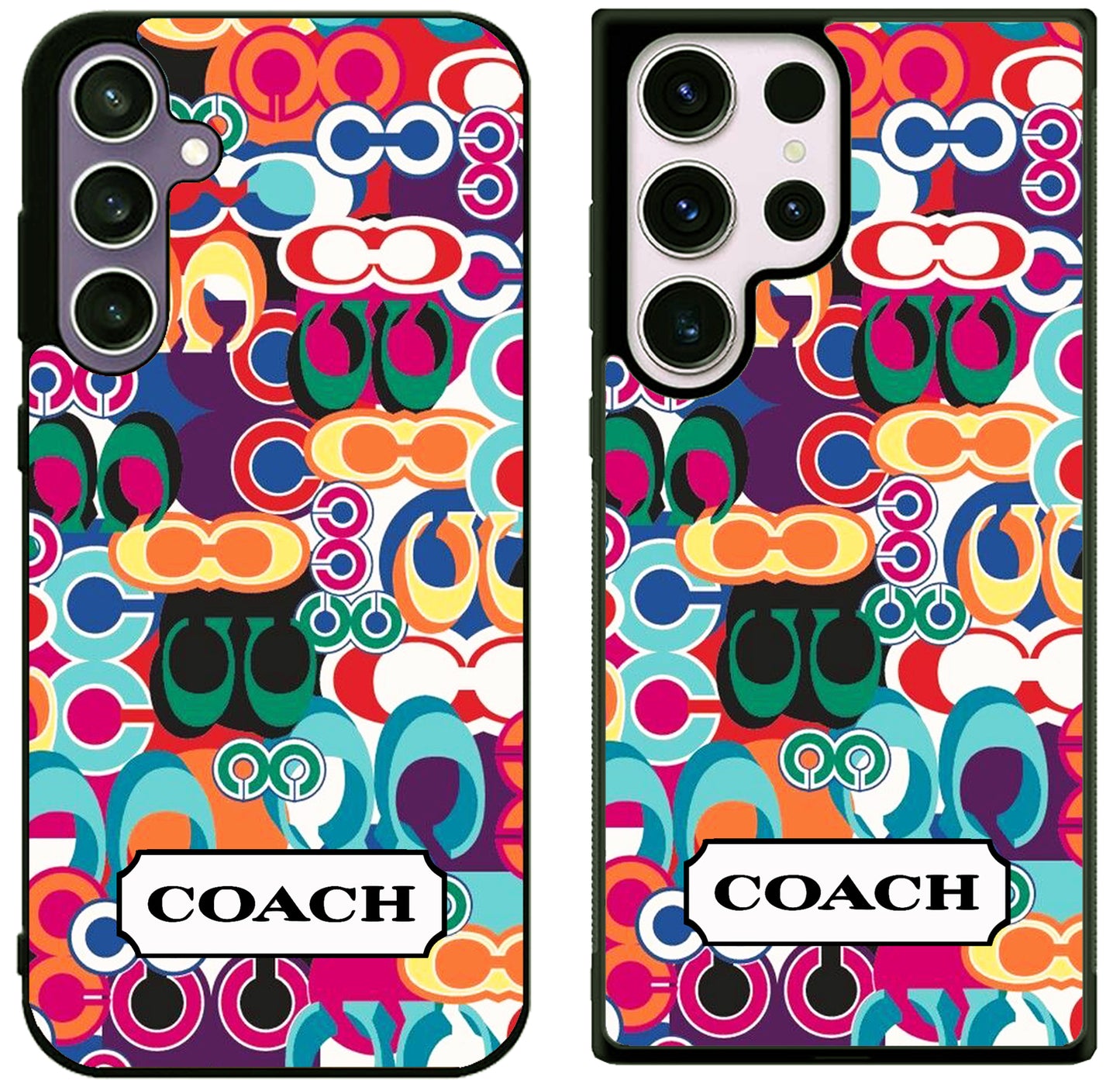 Coach Colorfull Pattern Samsung Galaxy S25 | S25 Plus | S25 FE | S25 Ultra Case