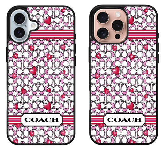 Coach Logo Cover iPhone 16 | 16 Plus | 16 Pro | 16 Pro Max Case