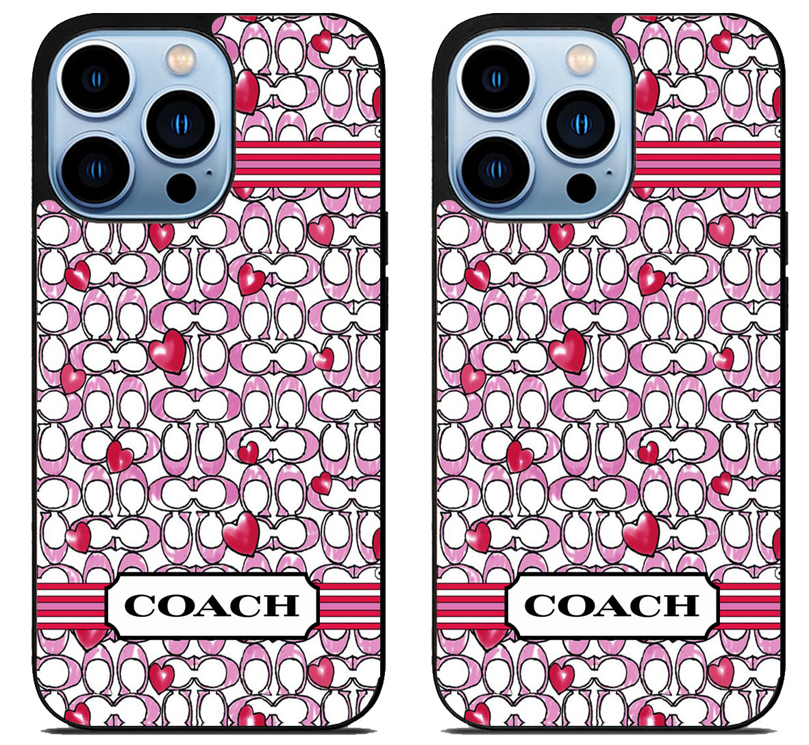 Coach Logo Pattern iPhone 15 Pro | iPhone 15 Pro Max Case