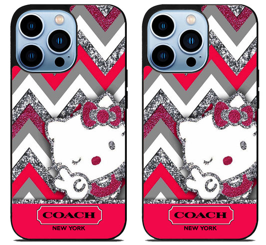 Coach Hello Kitty Colorfull iPhone 15 Pro | iPhone 15 Pro Max Case
