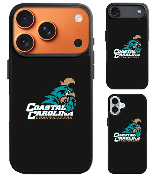 Coastal Carolina Chanticleers Black iPhone Air | iPhone 17 | 17 Pro | 17 Pro Max Case