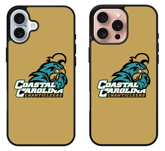 Coastal Carolina Chanticleers Logo iPhone 16 | 16 Plus | 16 Pro | 16 Pro Max Case