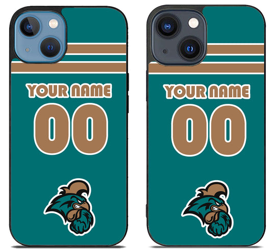 Custom Personalized Coastal Carolina Chanticleers iPhone 15 | iPhone 15 Plus Case