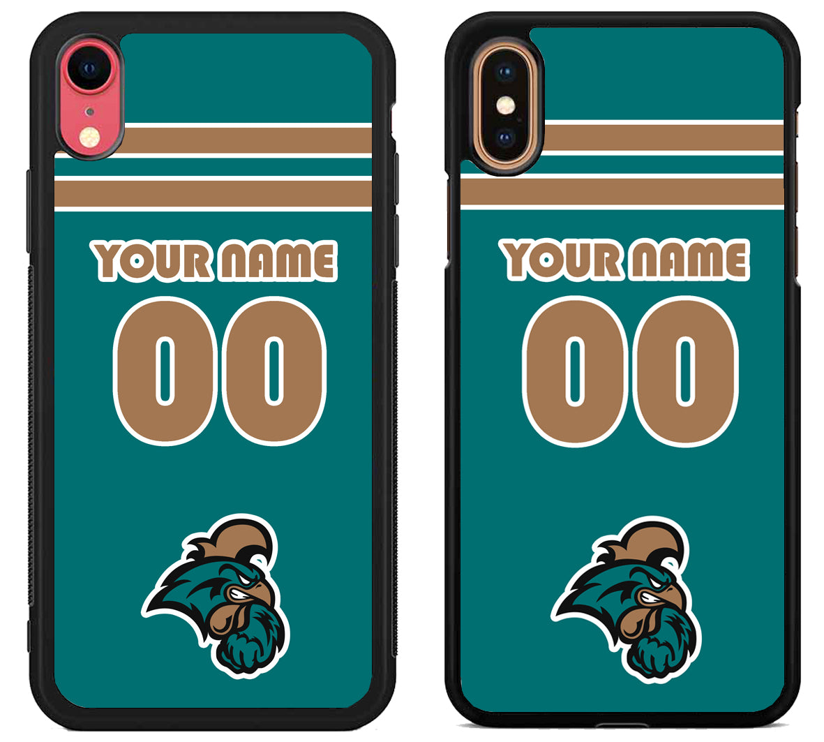 Custom Personalized Coastal Carolina Chanticleers iPhone X | Xs | Xr | Xs Max Case