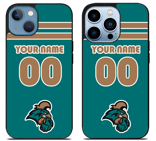 Custom Personalized Coastal Carolina Chanticleers iPhone 13 | 13 Mini | 13 Pro | 13 Pro Max Case