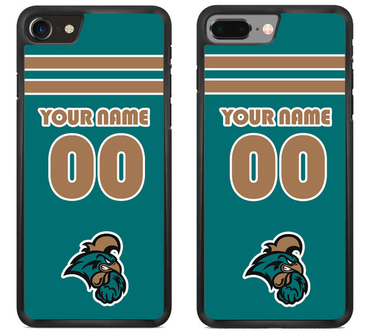 Custom Personalized Coastal Carolina Chanticleers iPhone 8 | 8 Plus Case