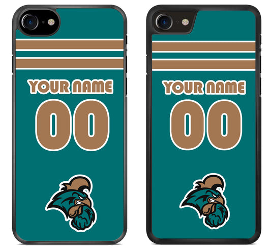 Custom Personalized Coastal Carolina Chanticleers iPhone SE 2020 | iPhone SE 2022 Case