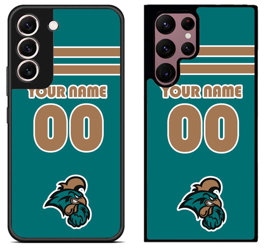 Custom Personalized Coastal Carolina Chanticleers Samsung Galaxy S22 | S22+ | S22 Ultra Case