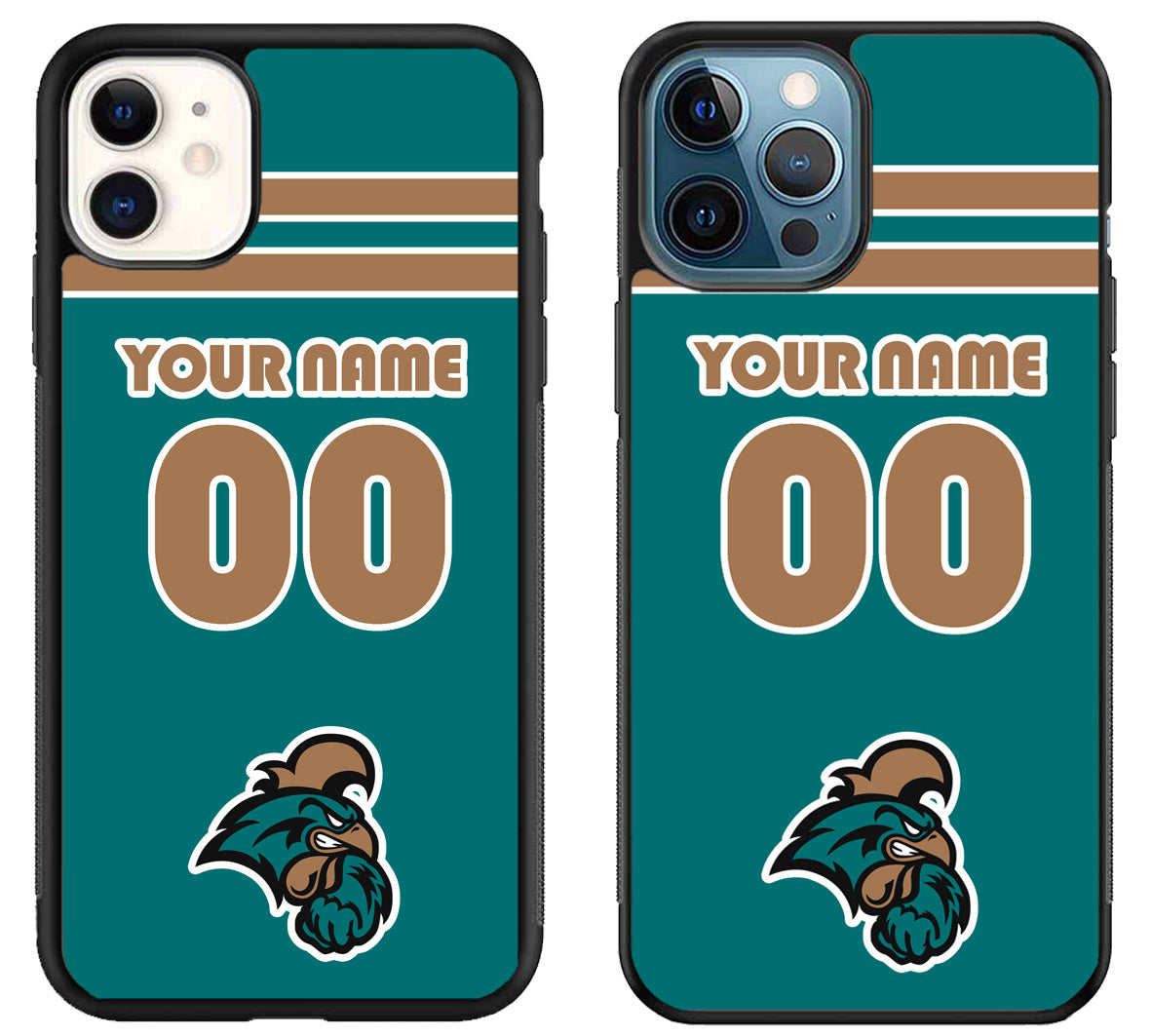 Custom Personalized Coastal Carolina Chanticleers iPhone 11 | 11 Pro | 11 Pro Max Case