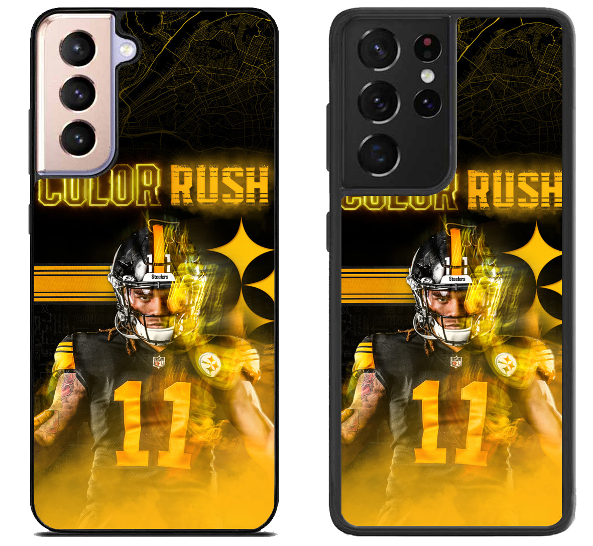 Color Rush Pittsburgh Steelers Samsung Galaxy S21 | S21 FE | S21+ | S21 Ultra Case