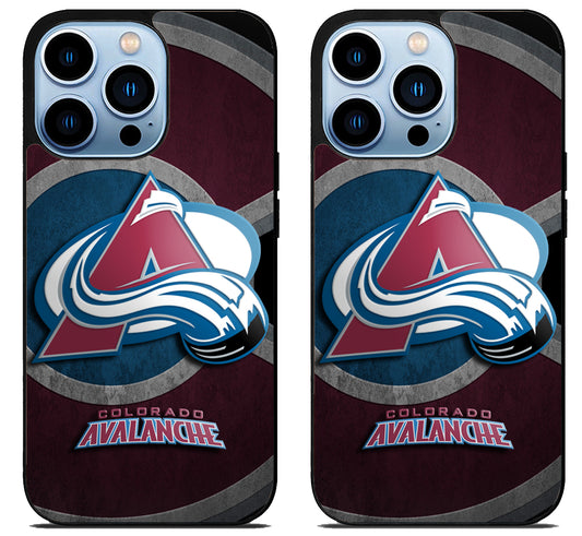 Colorado Avalanche Background iPhone 15 Pro | iPhone 15 Pro Max Case