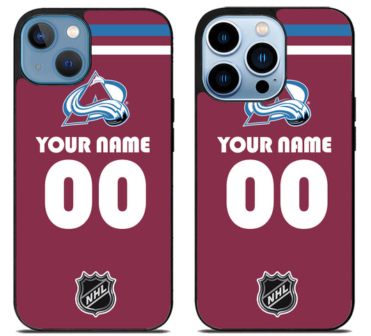 Custom Personalized Colorado Avalanche NHL iPhone 13 | 13 Mini | 13 Pro | 13 Pro Max Case