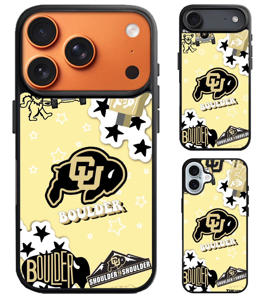 Colorado Buffaloes Boulder iPhone Air | iPhone 17 | 17 Pro | 17 Pro Max Case