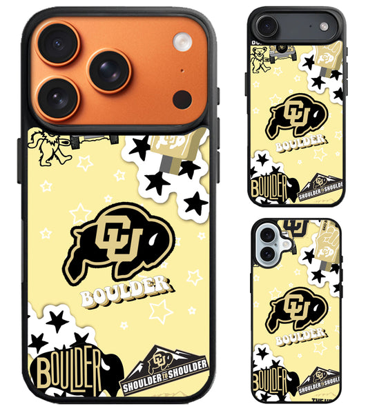 Colorado Buffaloes Boulder iPhone Air | iPhone 17 | 17 Pro | 17 Pro Max Case