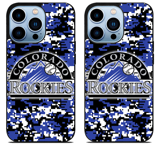 Colorado Rockies Camo iPhone 15 Pro | iPhone 15 Pro Max Case
