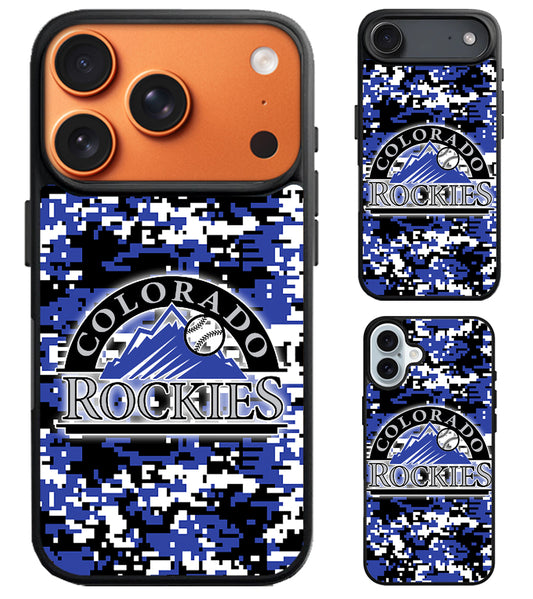 Colorado Rockies Camo iPhone Air | iPhone 17 | 17 Pro | 17 Pro Max Case